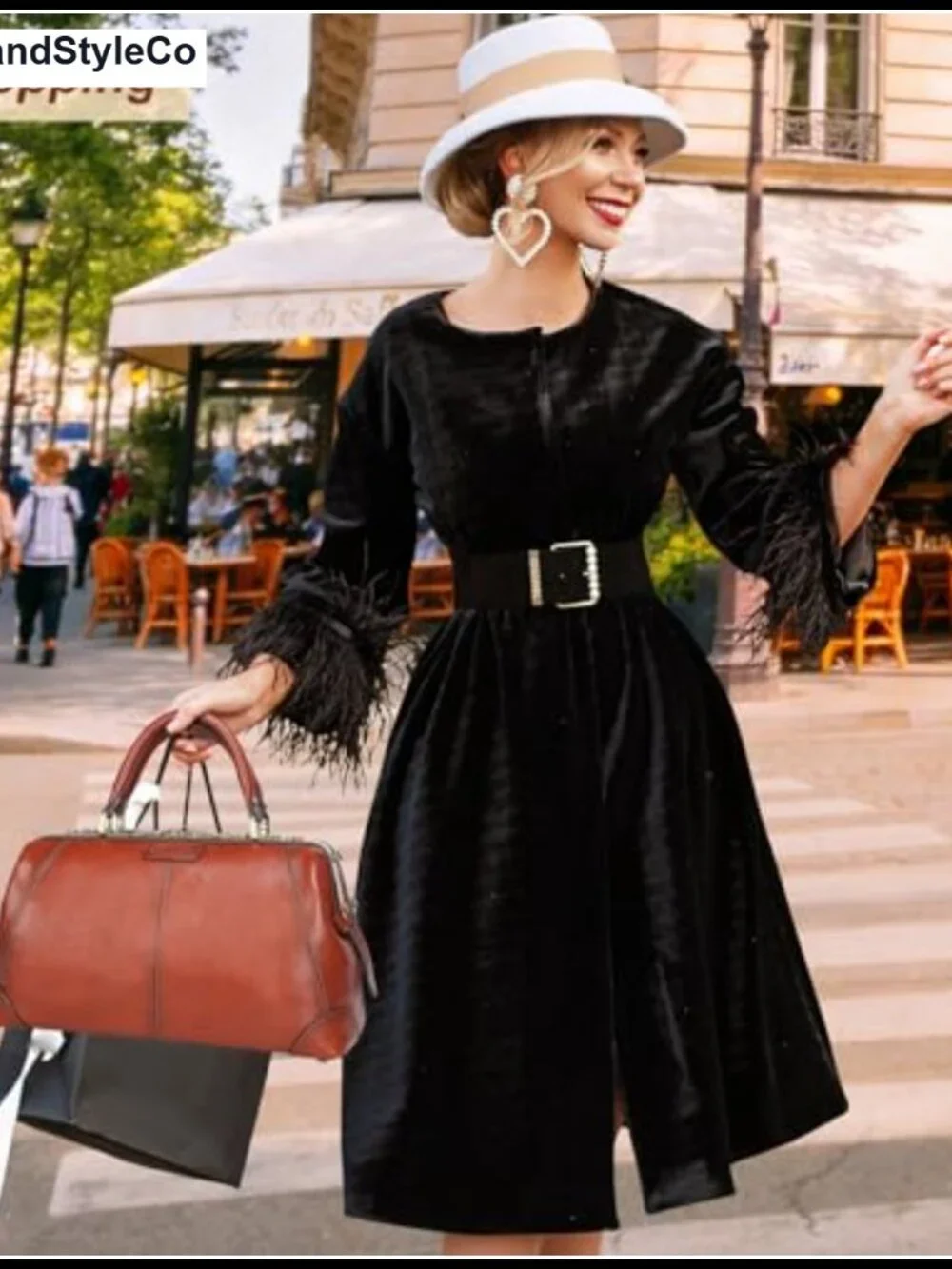Italian Full Grain Leather Doctor Bag Purse Women Tote Handbag